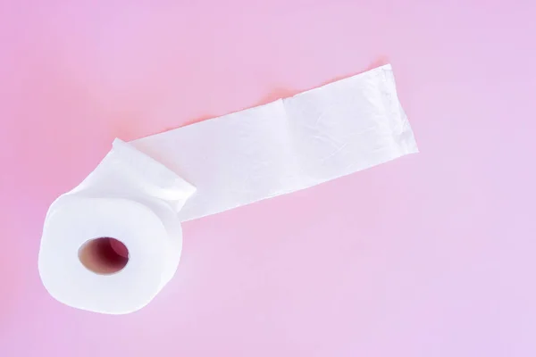 Rolle Aus Weißem Toilettenpapier — Stockfoto