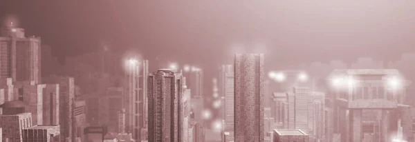 未来都市の3Dイラスト — ストック写真
