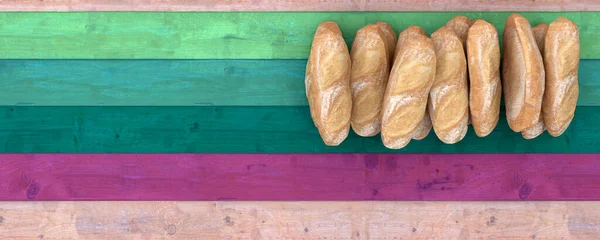 Иллюстрация Концепция Питания Хлеб — стоковое фото