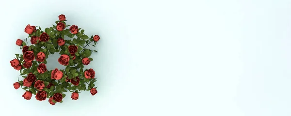 3D插图 花卉装饰概念 — 图库照片