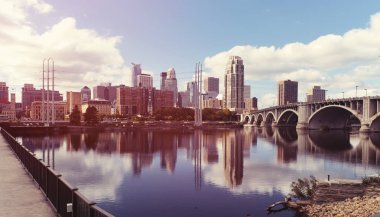 Şehir merkezinden Minneapolis.Minnesota