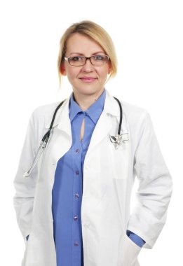 Kadın sarışın doktor