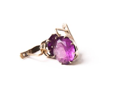 Alexandrite taşlı Vintage küpe