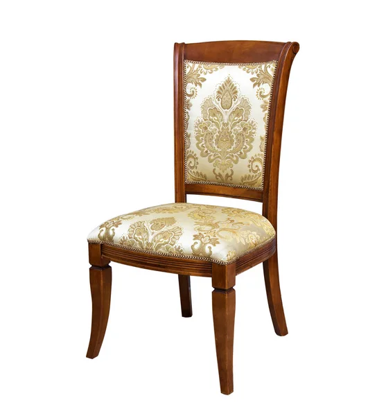 Винтажное кресло на белом — стоковое фото