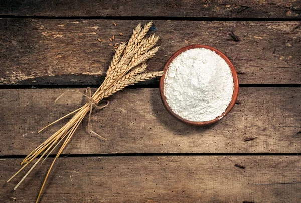 Wheat closeup on the table — Stock Photo, Image