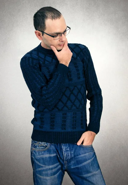 Fashion man with glasses — Stock Photo, Image