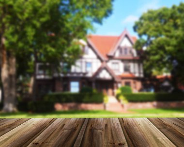 Evin bulanık odaklanmamış resim