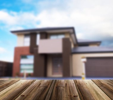 Evin bulanık odaklanmamış resim