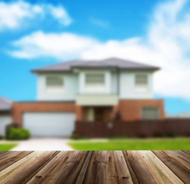 Evin bulanık odaklanmamış resim