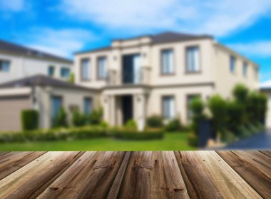 Evin bulanık odaklanmamış resim