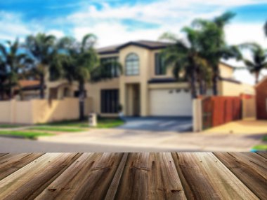 Evin bulanık odaklanmamış resim