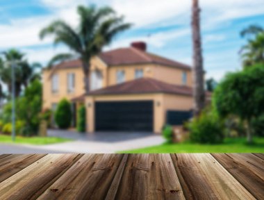 Evin bulanık odaklanmamış resim