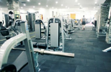Spor salonu resmi odaklanmamış arka plan bulanık