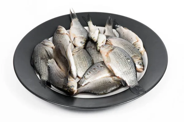 Carpa de pescado crujiente en el plato —  Fotos de Stock
