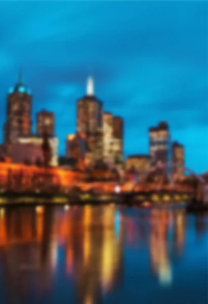 Blurred unfocused picture of night city view — Stock Photo, Image