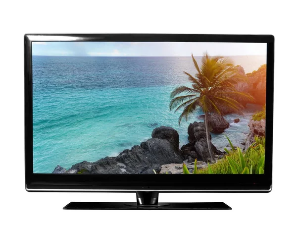 TV con la imagen — Foto de Stock