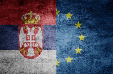 Euro ülke ilişkileri. Dokulu arka plan bayrakları