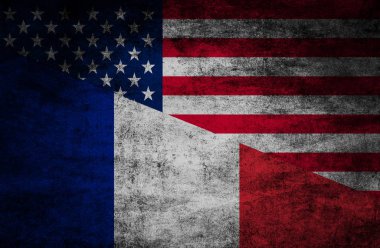 Ülke ilişkileri. Dokulu arka plan bayrakları