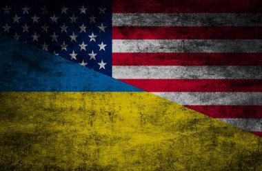 Ülke ilişkileri. Dokulu arka plan bayrakları