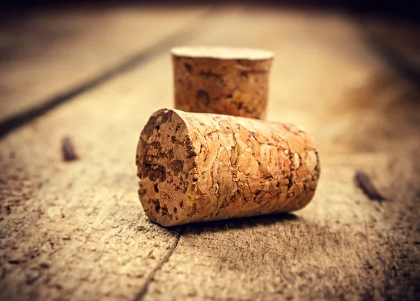 Bottle corks on the table — Stock Photo, Image