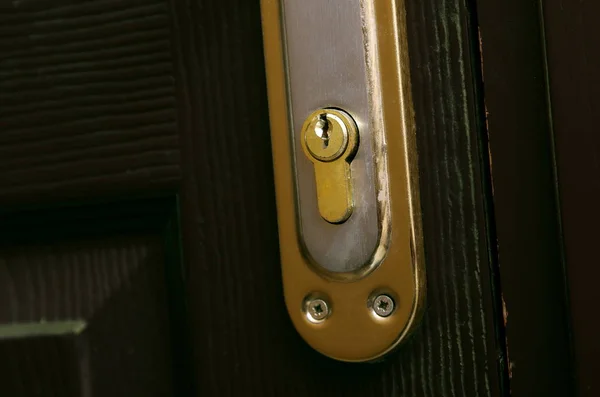 Closeup of the door lock — Stock Photo, Image