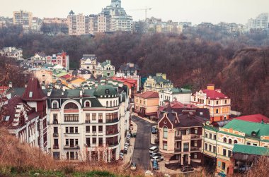 Görünüm Kiev bulutlu gün üzerinde. Kiev. Ukrayna