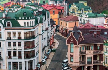 Görünüm Kiev bulutlu gün üzerinde. Kiev. Ukrayna