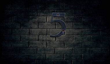 Sayı işareti duvar eski ev