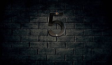 Sayı işareti duvar eski ev