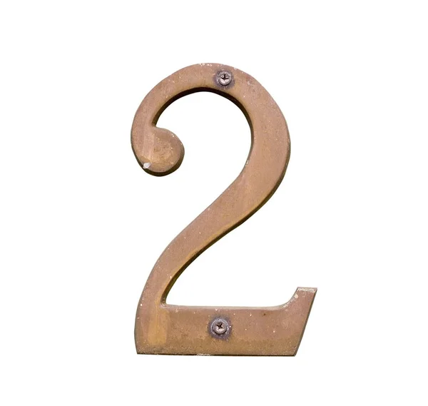 Old house number sign — Stock Photo, Image