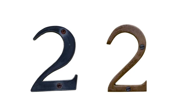 Old house number signs — Stock Photo, Image