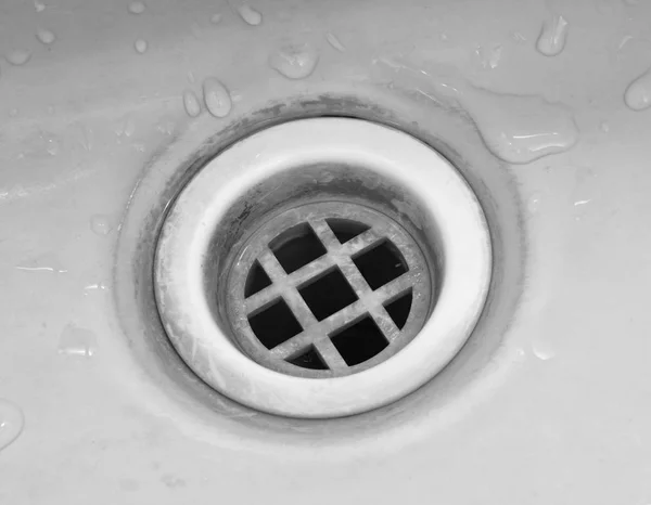 Old home sink hole closeup — Stock Photo, Image