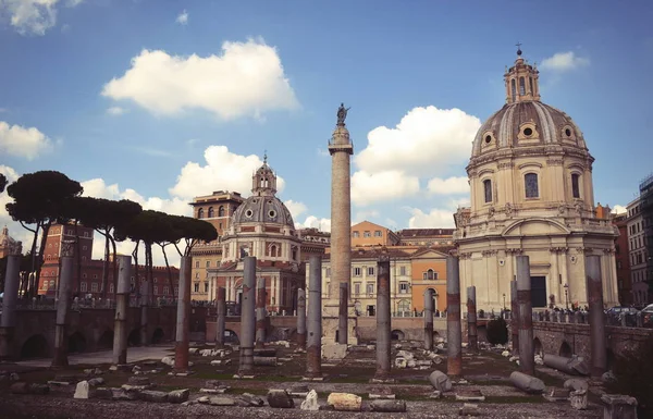 The ruins of ancient Rome.Italy — Stock Photo, Image