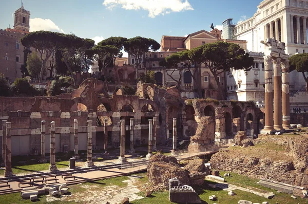 As ruínas da antiga Roma.Itália — Fotografia de Stock