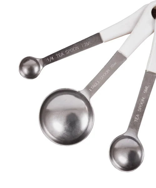 Tea spoons on the white — Stock Photo, Image