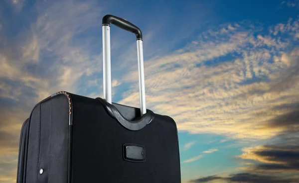 Suitcase with the sky. Travel concept — Stock Photo, Image