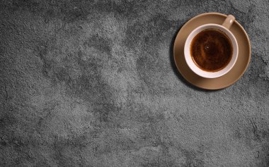 Kahve tablo, üstten görünüm