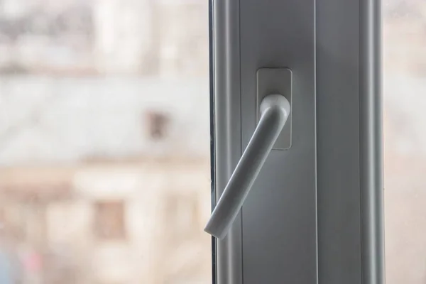 Home window handle closeup — Stock Photo, Image