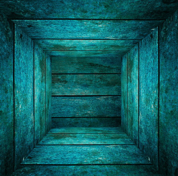 Деревянная коробка крупным планом
