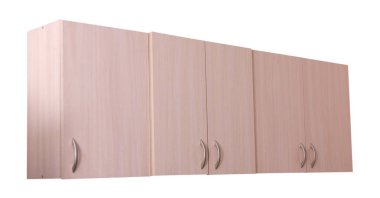 Mutfak dolapları beyaz izole