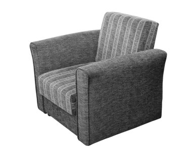 Vintage yumuşak koltuk üzerinde beyaz izole