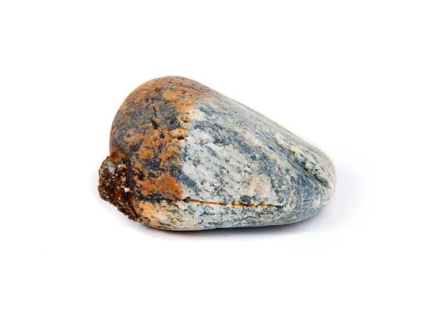 Sea stone isolated on the white — Stock Photo, Image