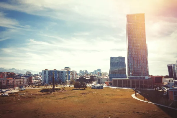 Zobrazit na město Batumi od přístavu. Gruzie — Stock fotografie