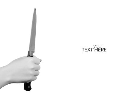 Bıçaklı el ve kopyalama alanı