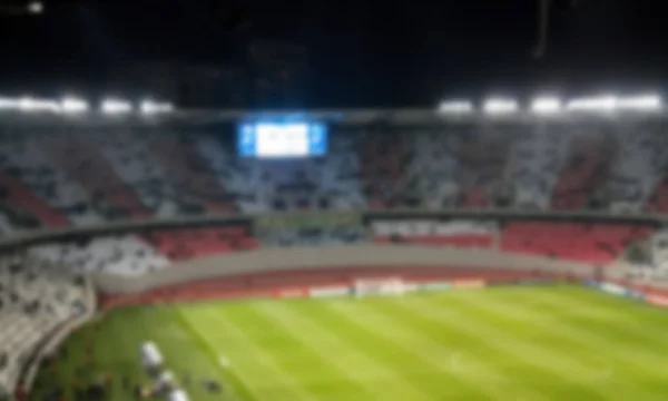 Vista astratta dello stadio di calcio sfocato — Foto Stock