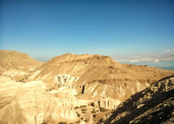 以色列的内盖夫沙漠山脉 死海地区 — 图库照片