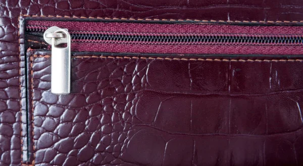 Closeup Zipper Wallet — Stock Photo, Image