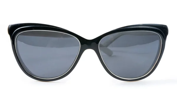Vrouwelijke Zonnebrillen Geïsoleerd Witte Achtergrond Rechtenvrije Stockafbeeldingen