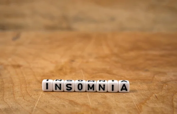 Cube Words Wooden Table — Stock Photo, Image