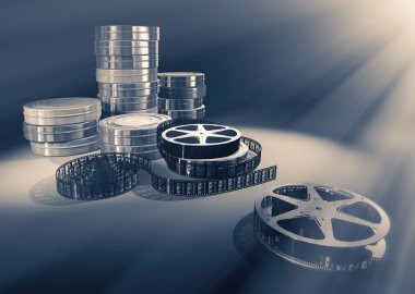 Film yapımı kavramı sahne.
